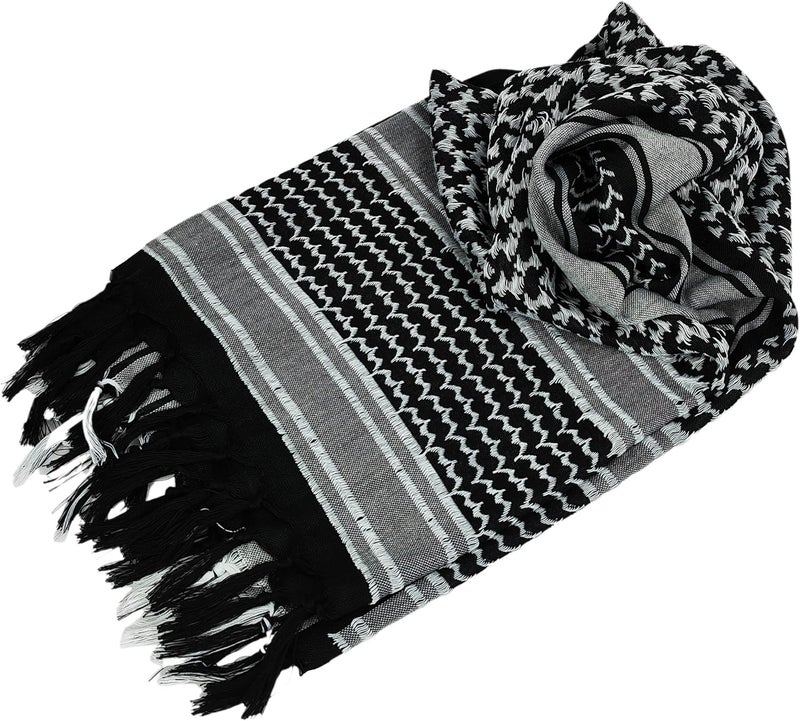 Luxns Store Military Shemagh Tactical Desert Scarf / 100% Cotton Keffiyeh Scarf Wrap for Men And Women - Image 4